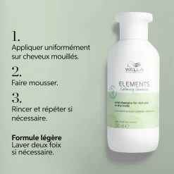 Elements Shampoing Calming Wella 1000ml -Capillaires Produits Magasin 114.122 5 04797.1694011959