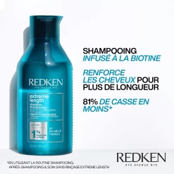 Shampooing Extreme Length Redken 1000ml 8 Shampooing Extreme Length Redken 1000ml -Capillaires Produits Magasin 3474636920211 1 31144.1694782118