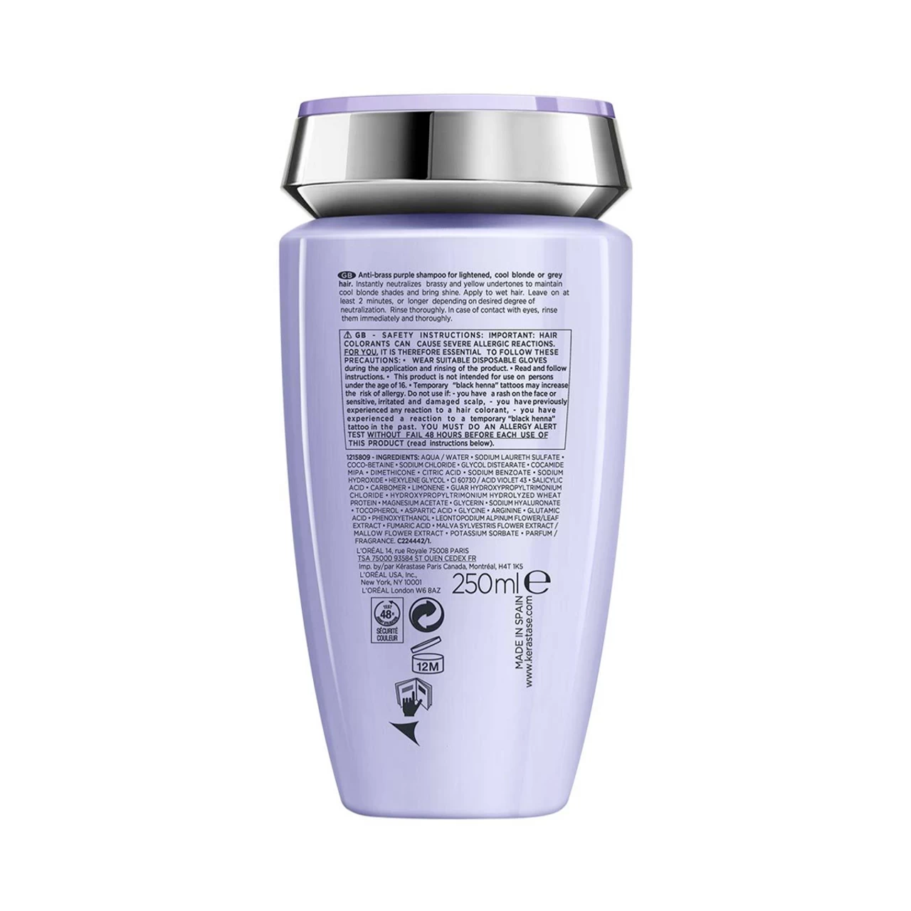 Bain Ultra-Violet Blond Absolu Kérastase 250ml 4 Bain Ultra-Violet Blond Absolu Kérastase 250ml – Image 2