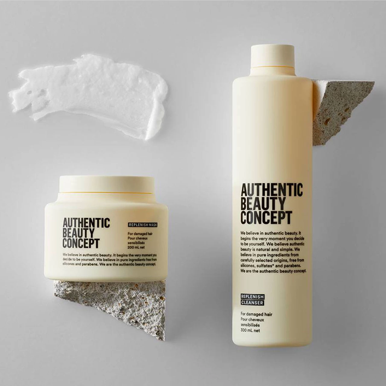 Bain Réparateur Cheveux Sensibilisés Authentic Beauty Concept 300ml 4 Bain Réparateur Cheveux Sensibilisés Authentic Beauty Concept 300ml – Image 2