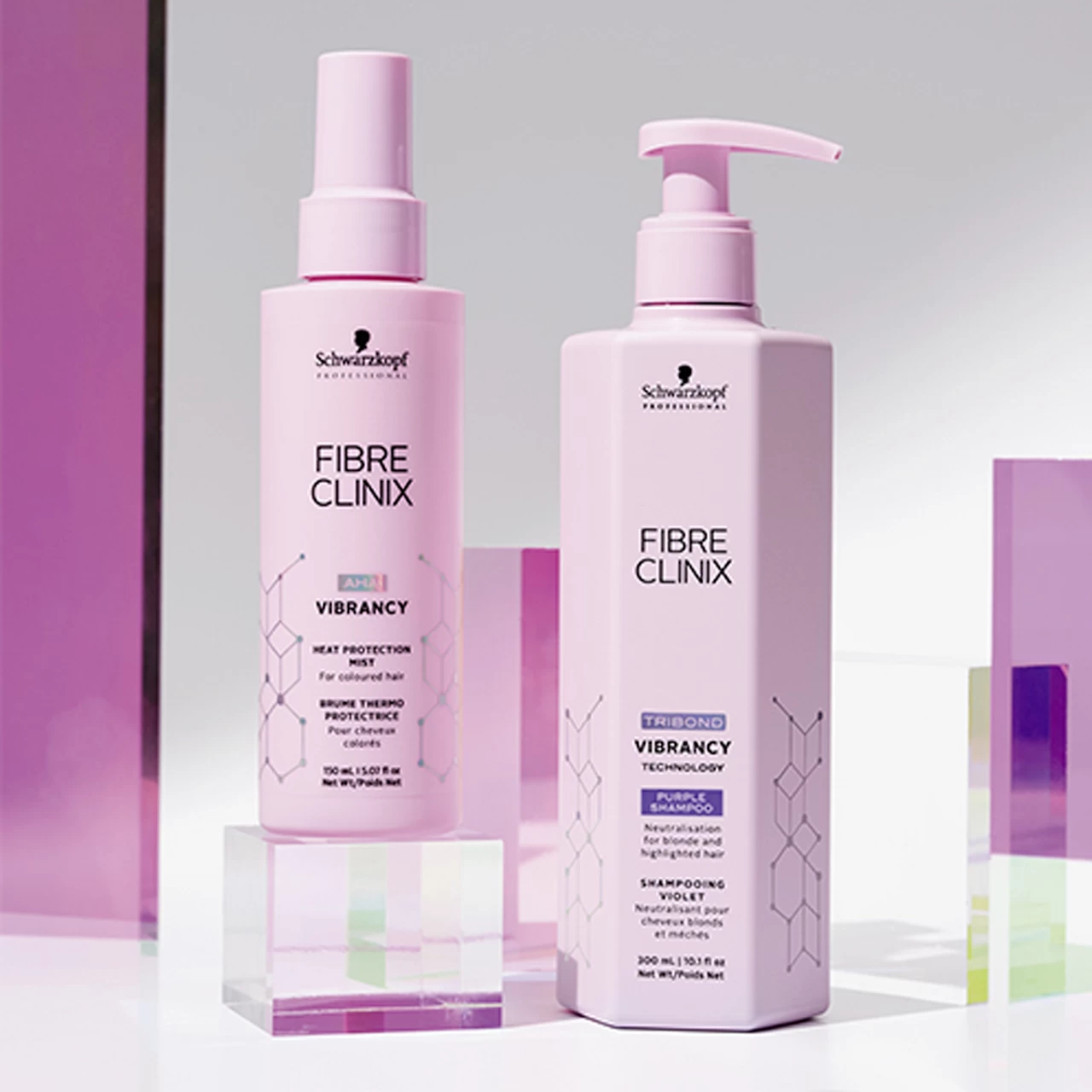 Shampoing Violet Neutralisant Fibre Clinix 300ml 4 Shampoing Violet Neutralisant Fibre Clinix 300ml – Image 2