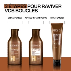 Conditioner All Soft Mega Curls Redken 300ml -Capillaires Produits Magasin rdk7 routine 43606.1684847315