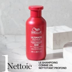 Shampooing Ultimate Repair Wella Professionals 250 Ml 12 Shampooing Ultimate Repair Wella Professionals 250 Ml -Capillaires Produits Magasin shp 250 3 63635.1694094770